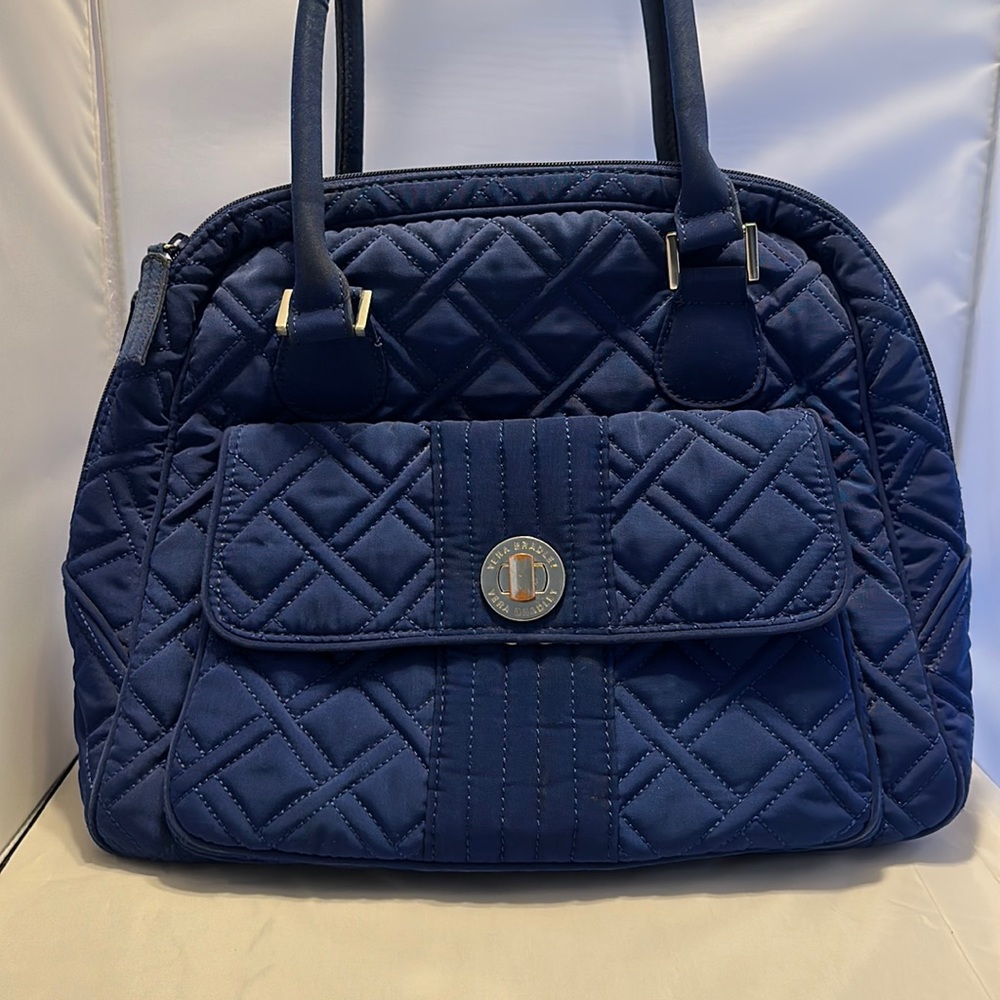 💕🌸🌺Vera Bradley Bag Very Nice Navy Blue